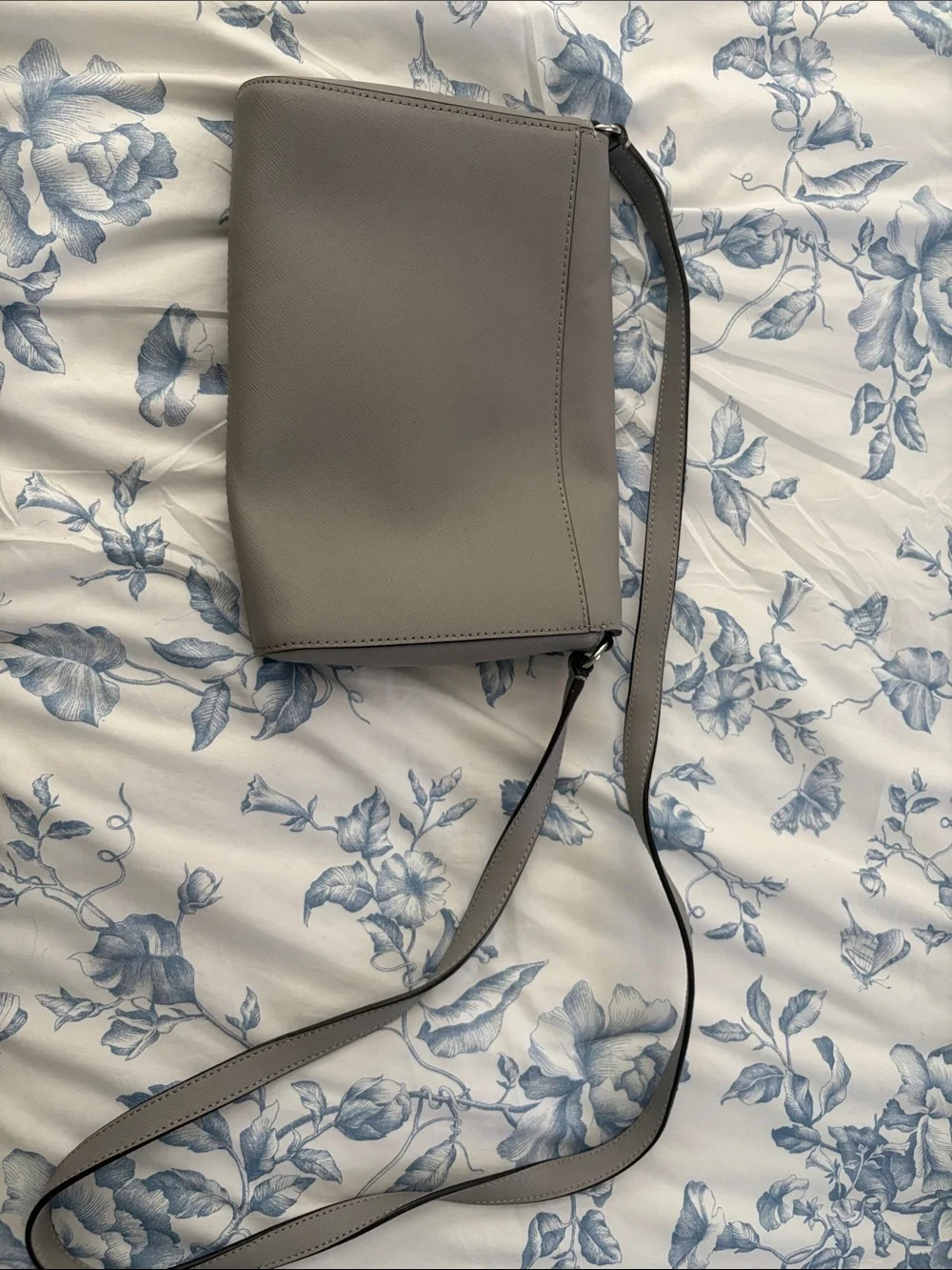 kate spade Gray Saffiano Leather Crossbody Bag